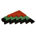 RUBBER Dlažba zámková H-profil - čierna