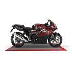 BIKEMOS UNI - PVC podložka pod motorčeku 1,5 m², set - rôzne farby