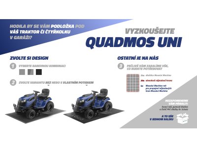 QUADMOS UNI- PVC podlaha pod pracovnú štvorkolku a malotraktor, set 6m²