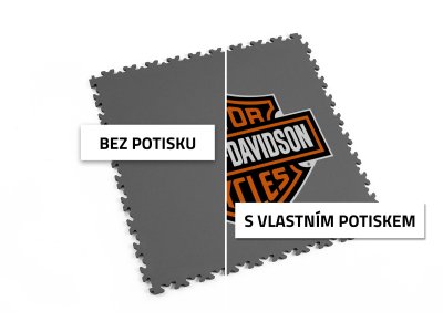 Potlač dlažby - Mosolut Machine - vlastný dizajn