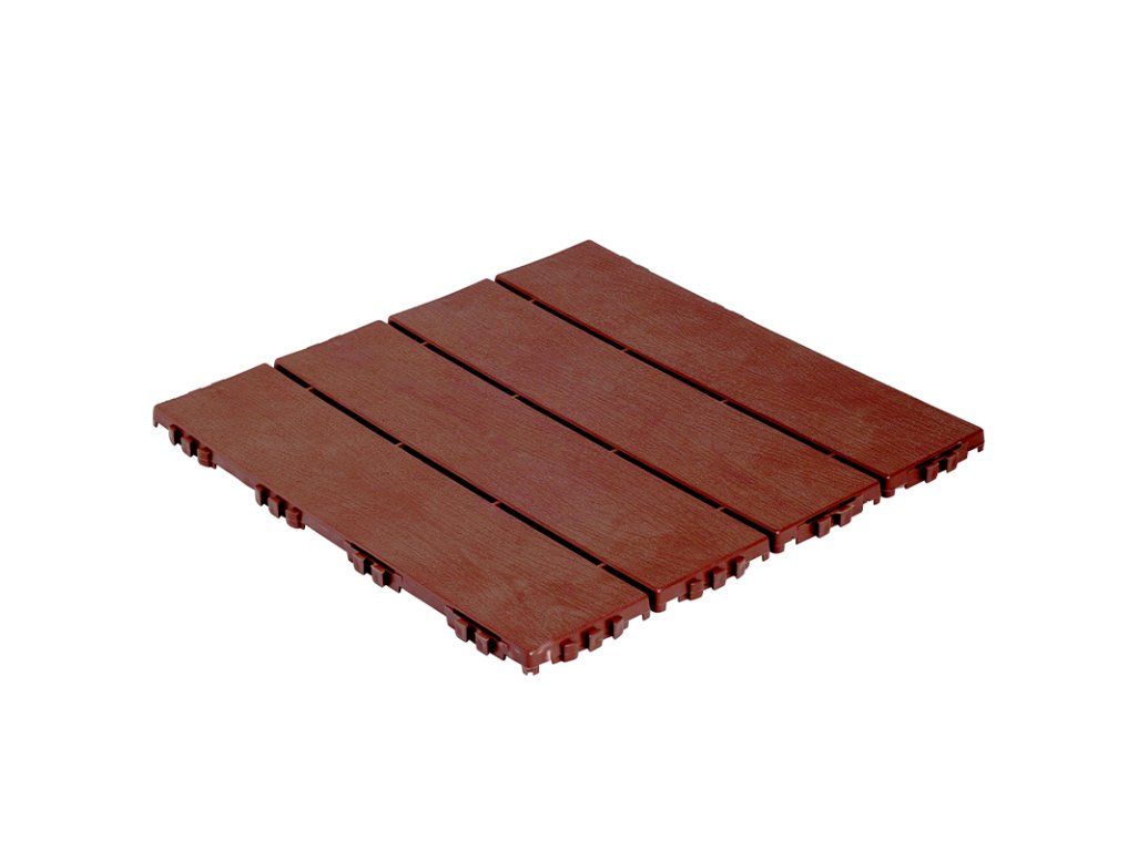 Plastová dlažba Hestra Woodlook Mahagon