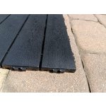 Vonkajšia dlažba na balkón Mosolut Hestra Woodlook - čierna