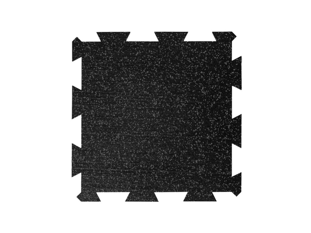 Fitness gumená puzzle doska malá s 10% vsypom EPDM, 8 mm